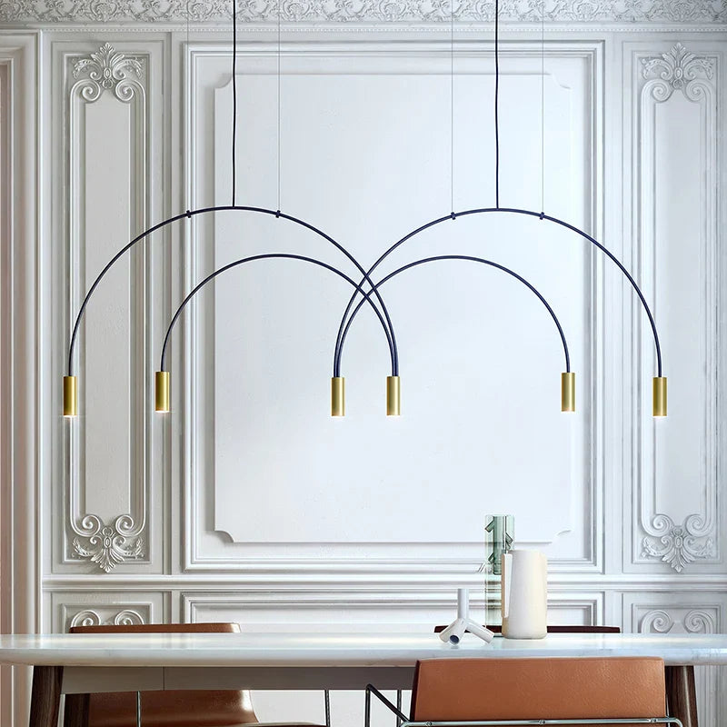 Afralia™ Geometric Pendant Light: Modern Nordic Design for Dining, Living Room, and Bar Settings