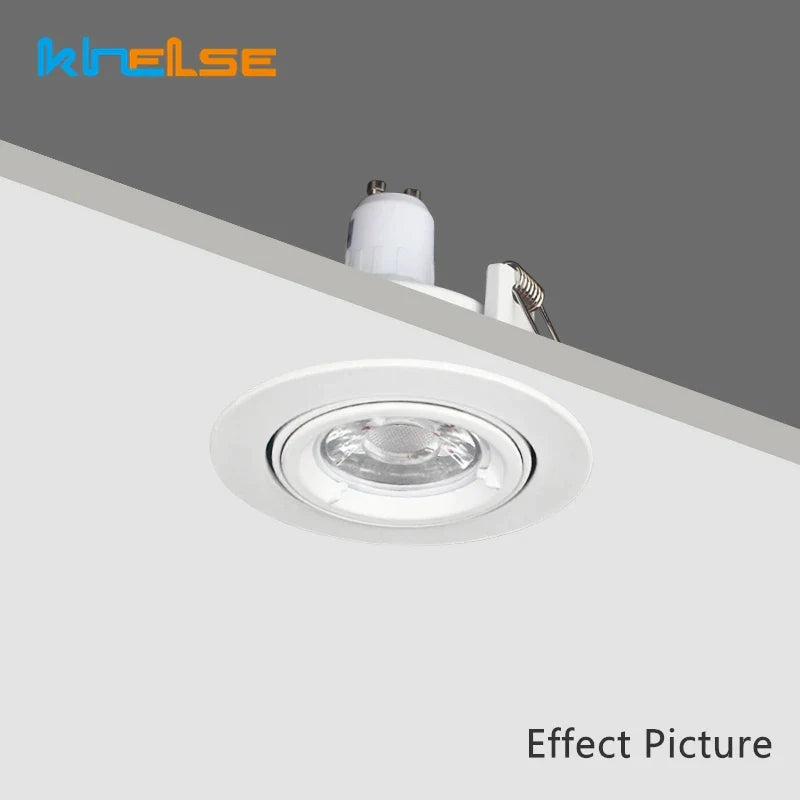 Afralia™ Round LED Adjustable Ceiling Downlight with MR16 GU10 Socket Fixture