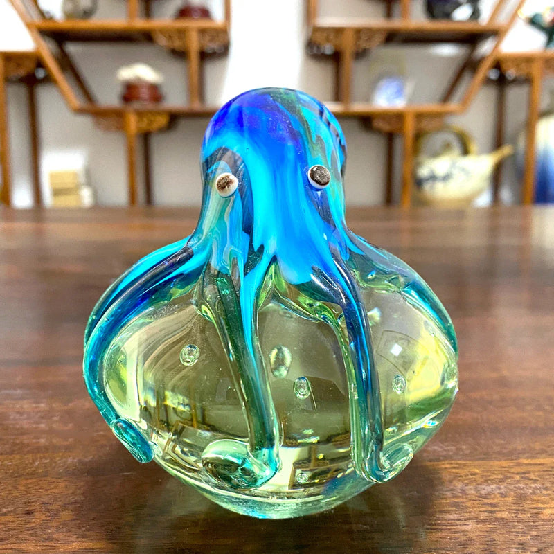 Afralia™ Marine Animal Glass Sculpture Figurine Collection for Home Decor Settings