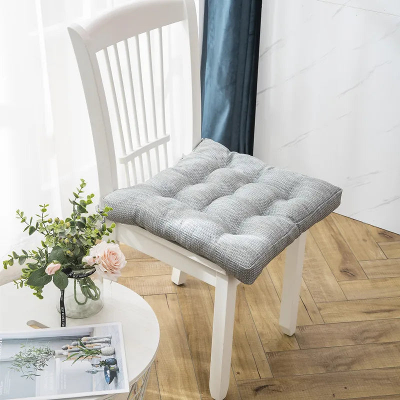 Afralia™ Square Cotton Upholstery Seat Cushion: Soft, Padded, and Lace Up for Office, Home, Car & Garden