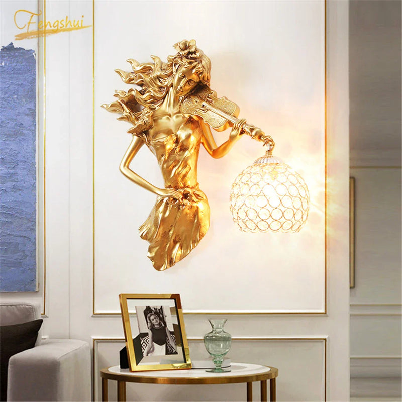 Afralia™ Luxury Crystal Wall Lamp for Elegant Living Spaces