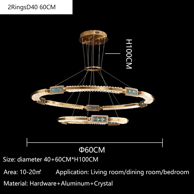 Afralia™ Modern K9 Crystal LED Ceiling Chandelier for Living Room, Bedroom, Kitchen - Nordic Design