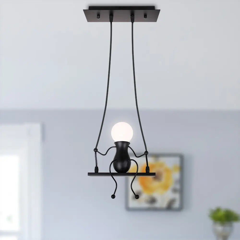 Afralia™ Humanoid Creative Pendant Light - Modern Indoor Chandelier for Home Décor