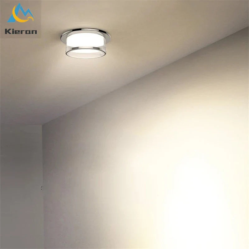 Afralia™ Crystal LED Ceiling Lamp for Living Room Bedroom Kitchen Bathroom