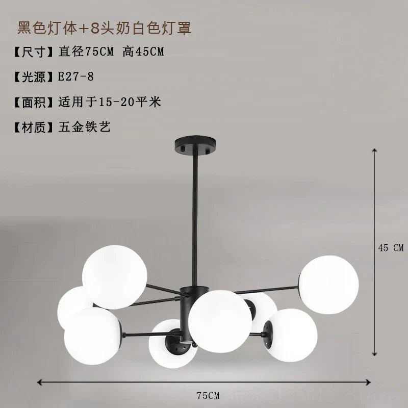 Afralia™ Modern Vintage Suspension Chandelier for Living Room Stair Lamp Industrial Lighting Fixtures