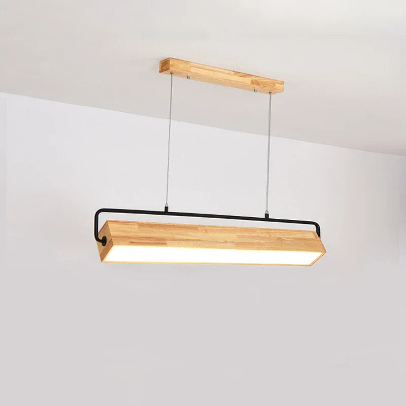 Afralia™ Nordic Wood LED Pendant Lights for Modern Living Spaces