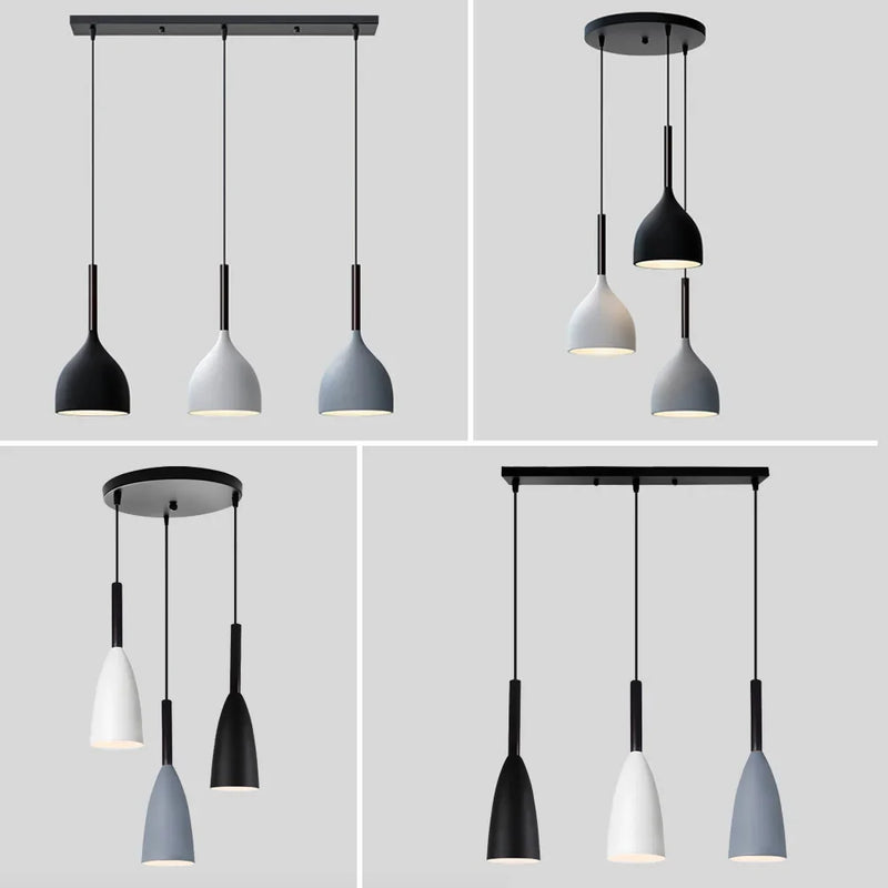 Afralia™ Modern Nordic Pendant Lights Retro Industrial Loft Lamp Kitchen Hanging LED