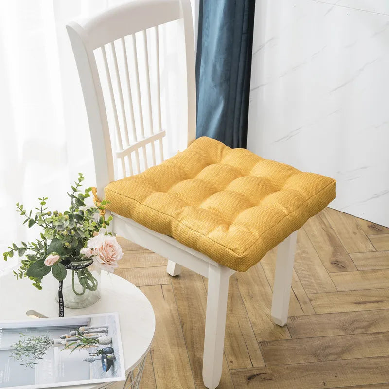 Afralia™ Square Cotton Upholstery Seat Cushion: Soft, Padded, and Lace Up for Office, Home, Car & Garden