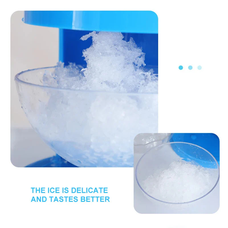 Afralia™ Mini Ice Crusher Hand-Cranking Shaved Ice Machine - Practical Ice Cream Tool