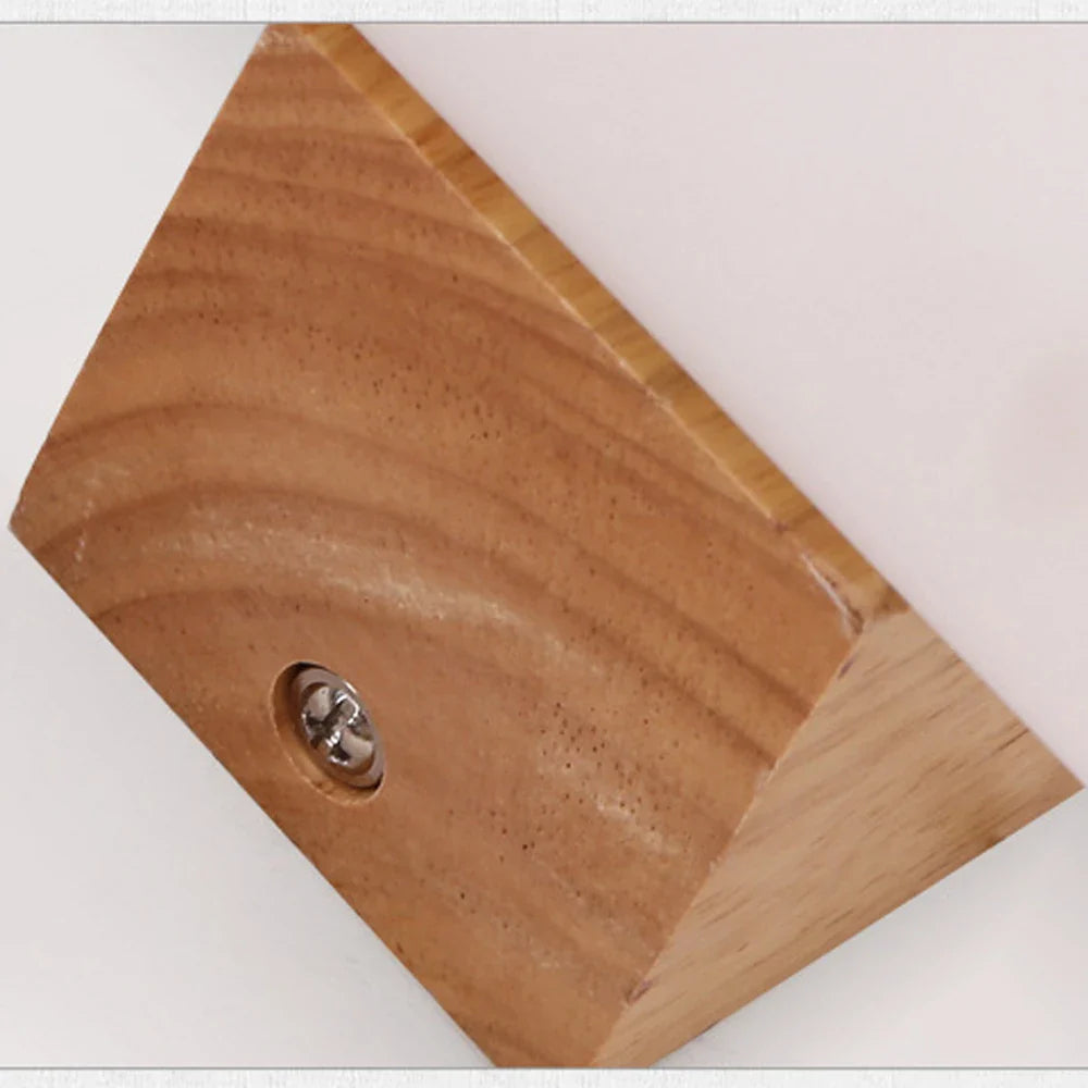 Afralia™ LED Wooden Wall Sconce | Modern Japanese Nordic Style Lamp for Home Bedroom
