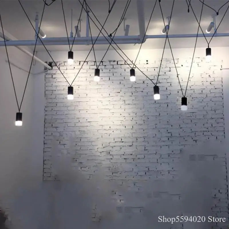 Afralia™ Modern Wire Pendant Lamp LED Bedroom Industrial Lighting Fixtures