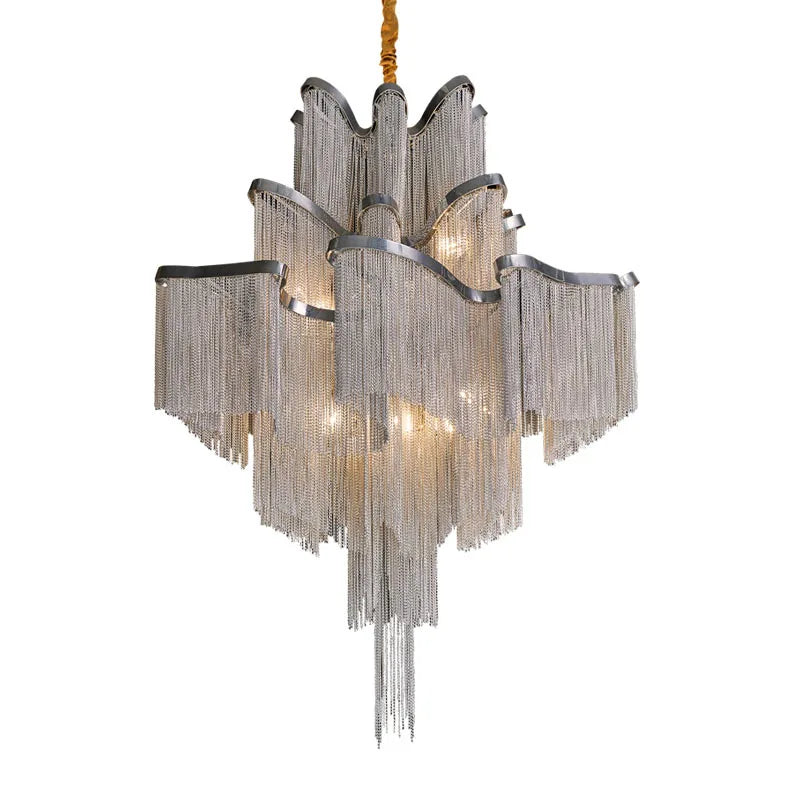 Afralia™ Tassel Chandelier: Modern LED Lighting for Living Room, Bedroom, Kitchen, Dining & Corridor