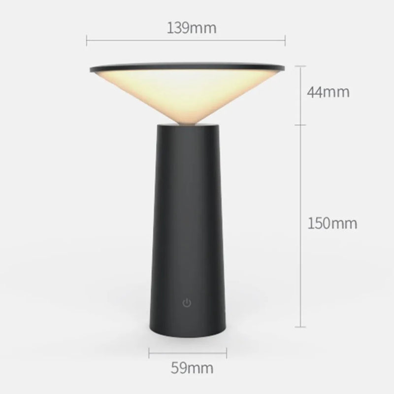 Afralia™ LED USB Desk Lamp Touch Sensor Bedroom Light for Study