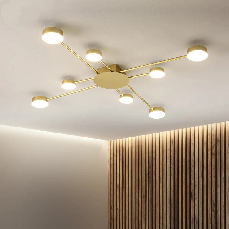 Afralia™ Nordic Luxury Living Room Ceiling Light Simple Art Lamps