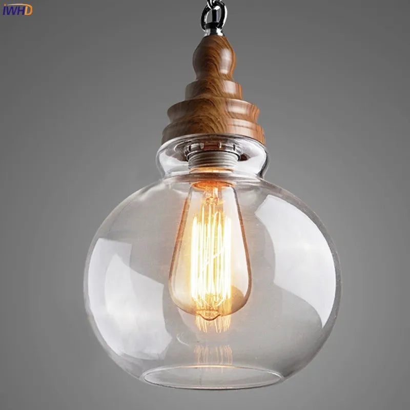 Afralia™ Vintage Industrial Pendant Light with Edison Bulb for Rustic Loft Style