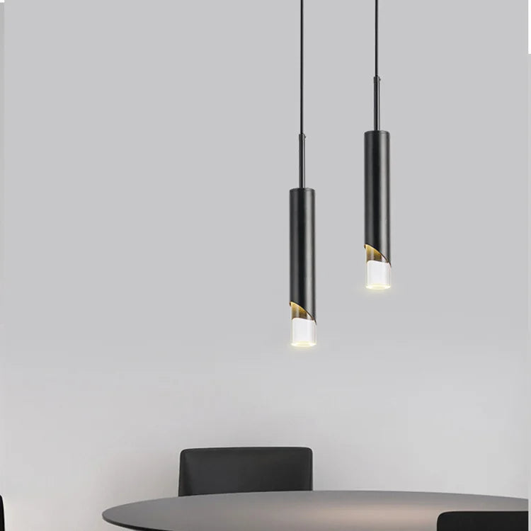 Afralia™ Gold LED Pendant Light: Modern Nordic Minimalist Hanging Lamp for Home, Restaurant, Bar