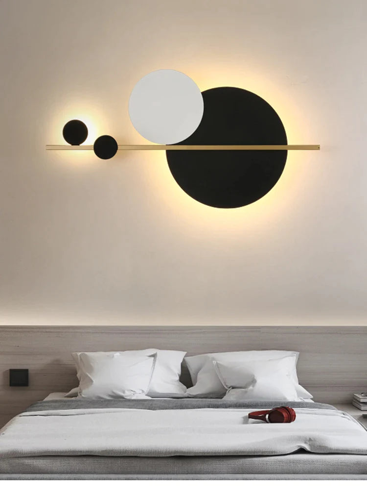 Afralia™ Nordic Minimalist Bedroom Bedside Lamp Living Room Designer Wall Light