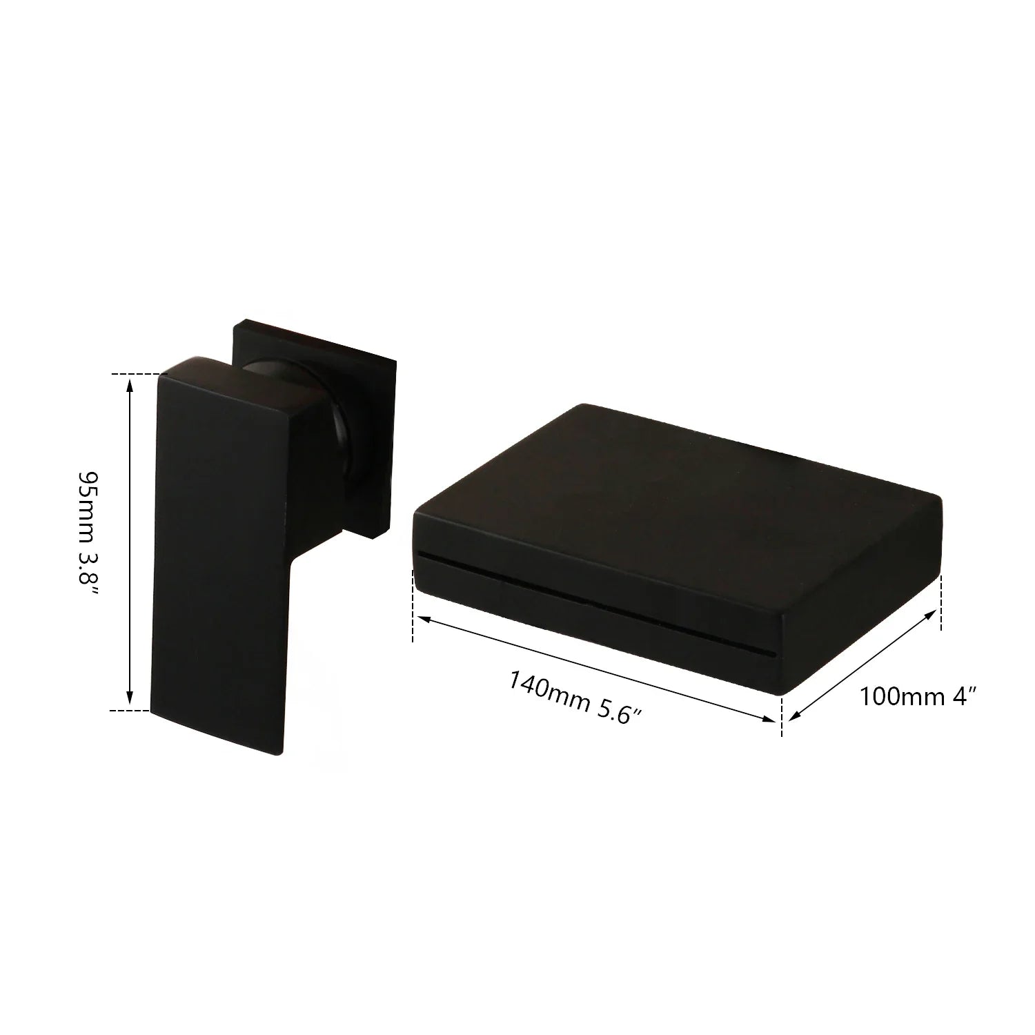 Afralia™ LED Waterfall Bathtub Faucet in Chrome & Black - Wall Mounted Single Handle