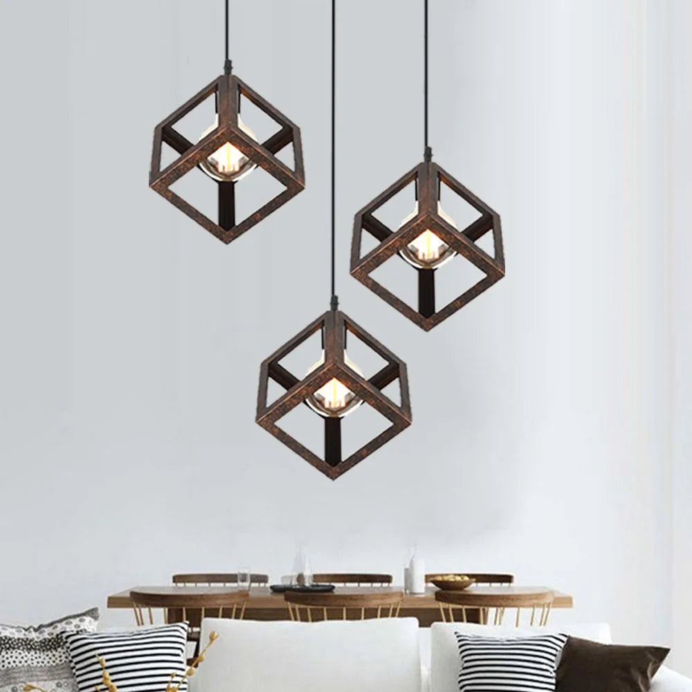 Afralia™ Nordic Vintage LED Pendant Light Colorful Hanging Fixture for Home and Hospitality