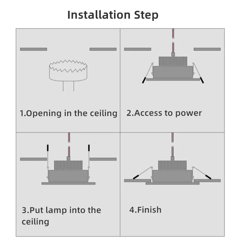 Afralia™ Double Ring LED Ceiling Downlights GU10 MR16 Base Spot Lamps Holder Bracket