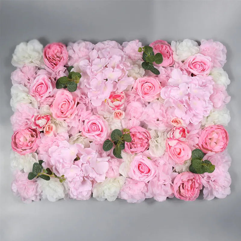 Afralia™ Pink Rose Artificial Flower Wall Decor for Weddings and Events