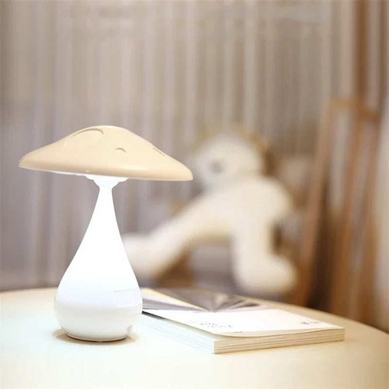 Afralia™ LED Mushroom Table Lamp for Bedroom, Touch Switch Night Light, Home Decor Art Lighting