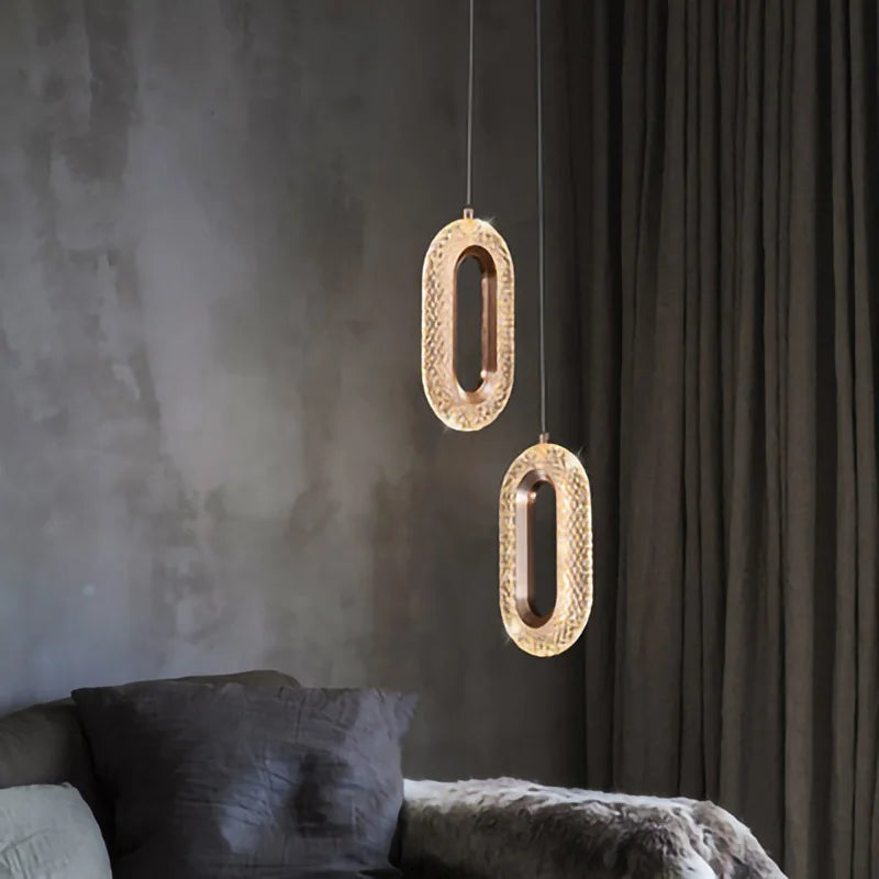 Afralia™ Nordic LED Acrylic Pendant Chandelier for Home Decor and Lighting