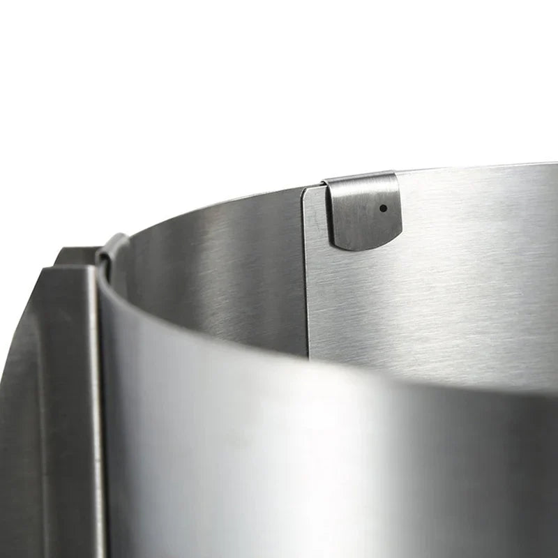 Afralia™ Adjustable Stainless Steel Cake Slicer & Mousse Ring Round Cutter