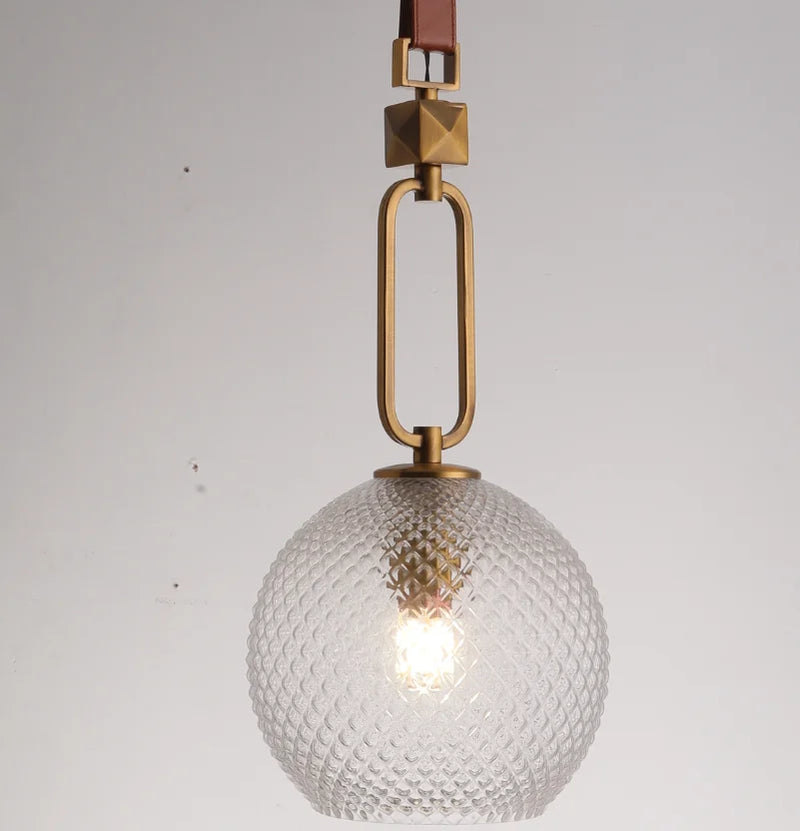 Afralia™ Glass Pendant Lamp: Modern Chic Bedroom Kitchen Lighting Fixture