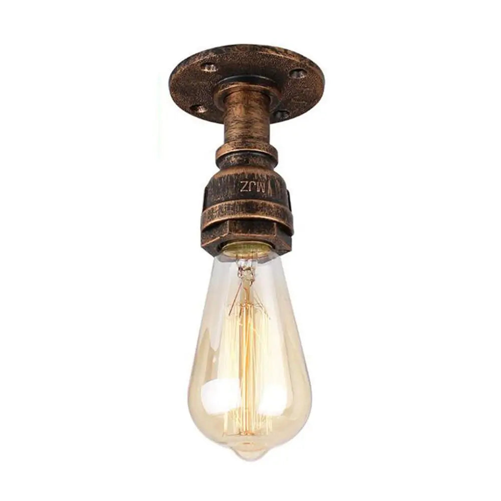 Afralia™ Vintage Industrial Pipe Ceiling Light Fixtures