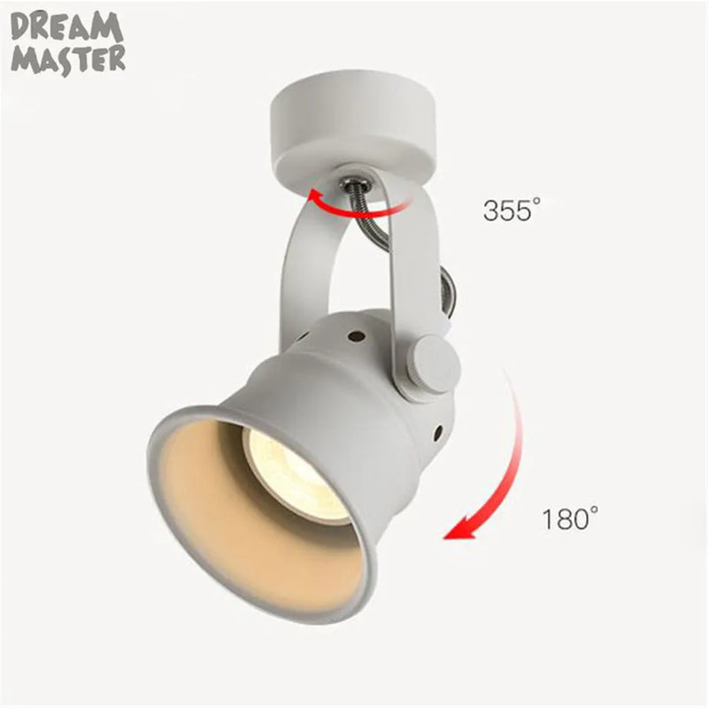 Afralia™ GU10 5W LED Ceiling Spotlight Track Light for Minimalist Spaces