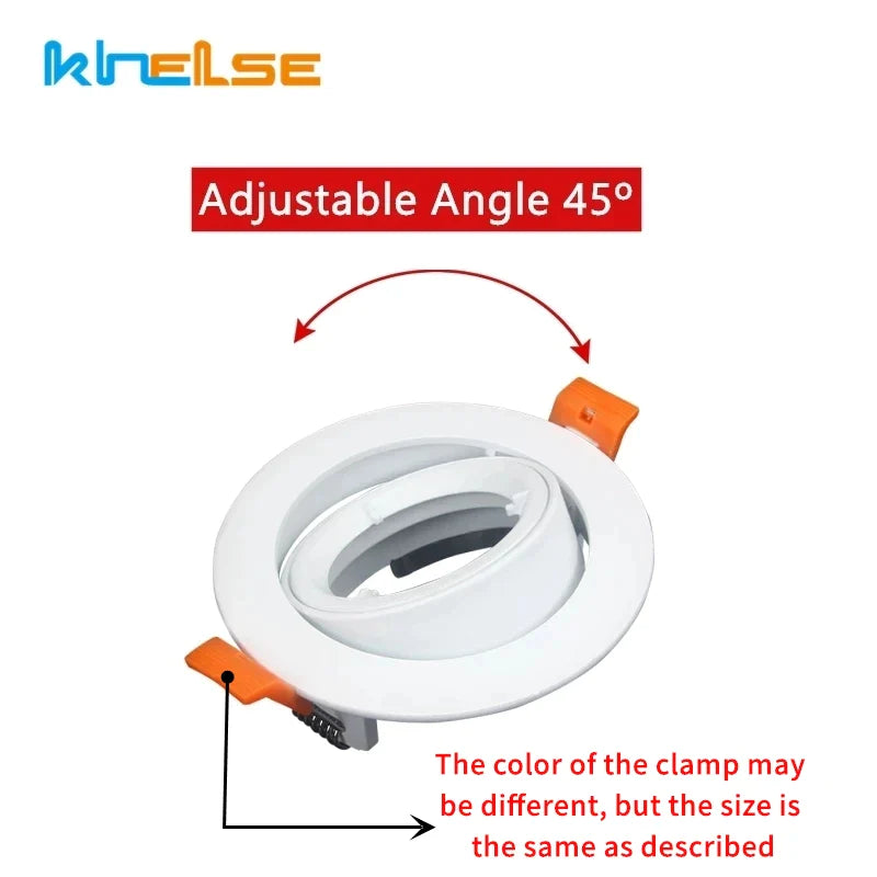 Afralia™ Round LED Adjustable Ceiling Downlight with MR16 GU10 Socket Fixture