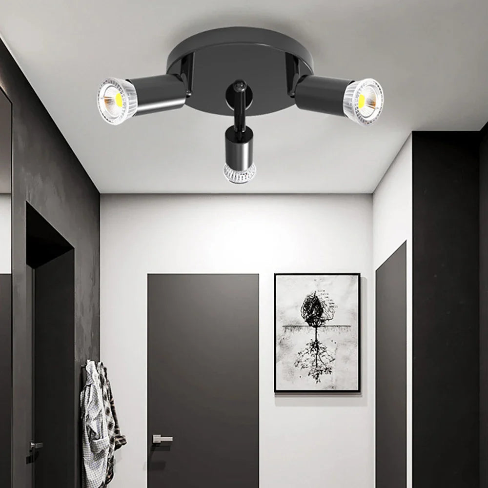 Afralia™ Rotatable LED Chandelier: Ceiling Mounted Spot Lights for Living Room, Kitchen