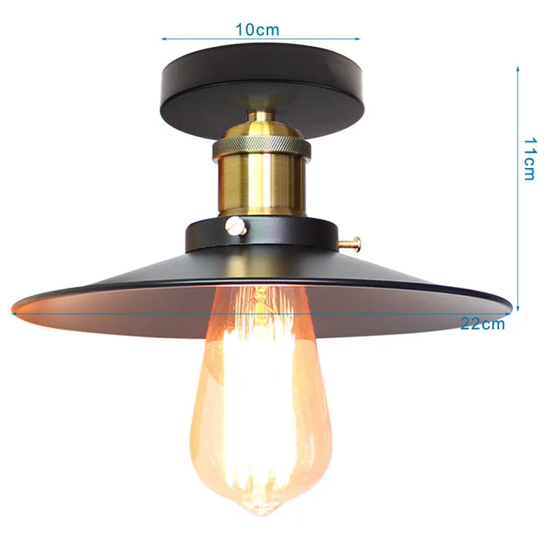 Afralia™ Vintage Industrial Ceiling Chandelier Retro Attic Restaurant Bedroom Lighting Fixture