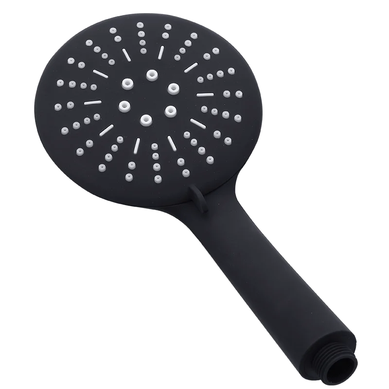 Afralia™ Hand-held Shower Head: High Pressure, Water Saving, Black Bathroom Nozzle