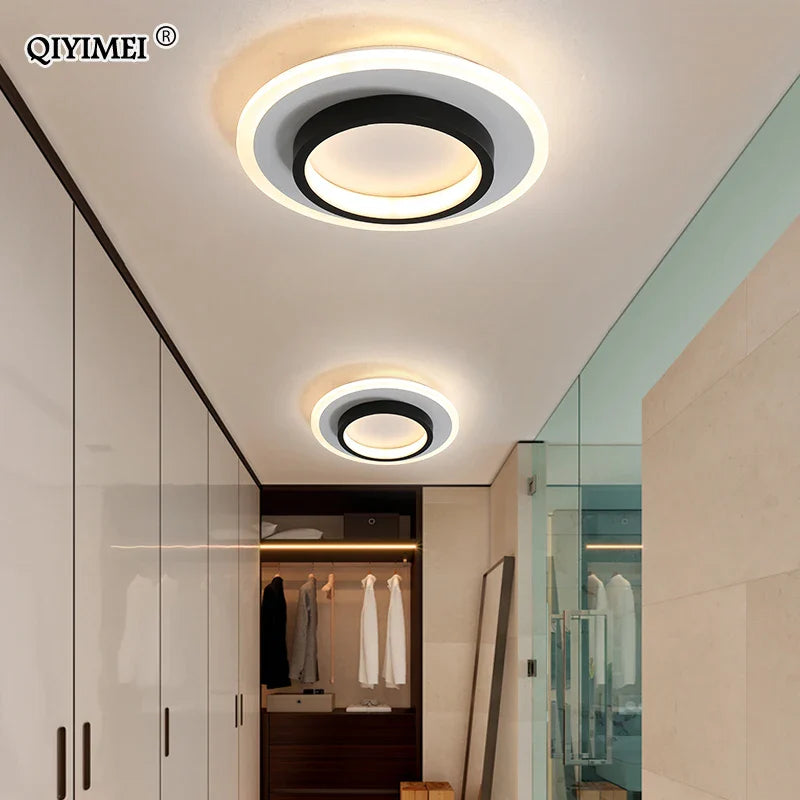 Afralia™ LED Ceiling Lights for Bedroom Kitchen Modern Round Square Lighting Fixtures