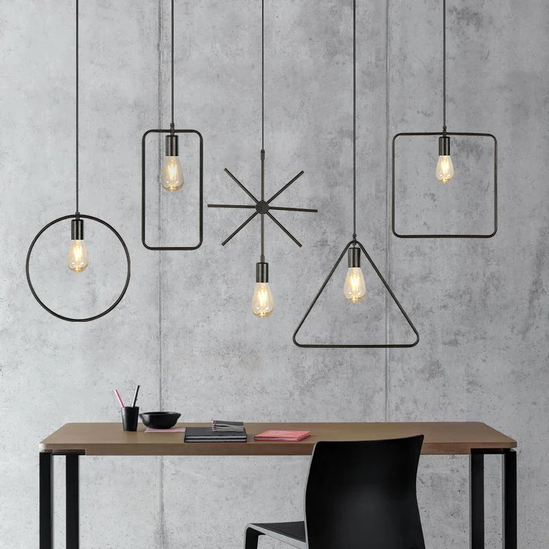 Afralia™ Industrial Nordic Retro Pendant Lights for Home and Bar Chandelier.