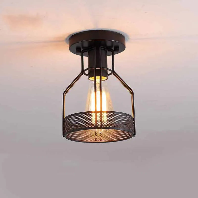 Afralia™ Industrial Retro Ceiling Light for Hotel Bar and Home Decor