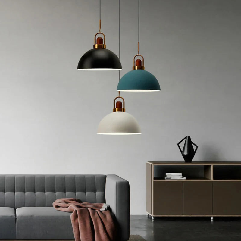 Afralia™ Nordic E27 LED Pendant Light Modern Industry Style Chandelier for Home Decor