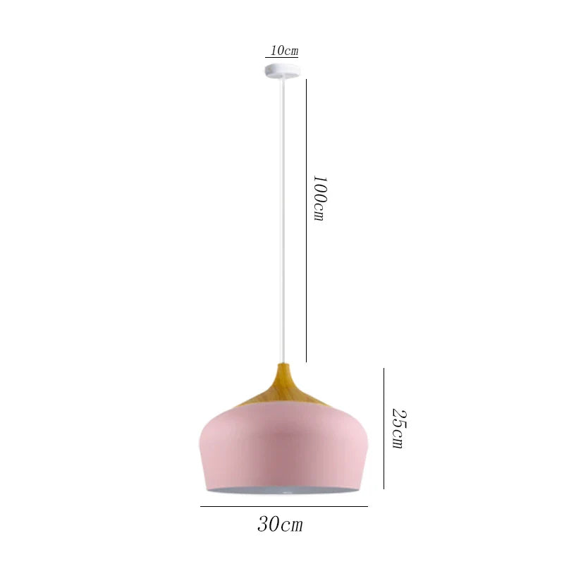 Afralia™ Nordic Wood Macaron Pendant Lights for Home Decor and Lighting Needs