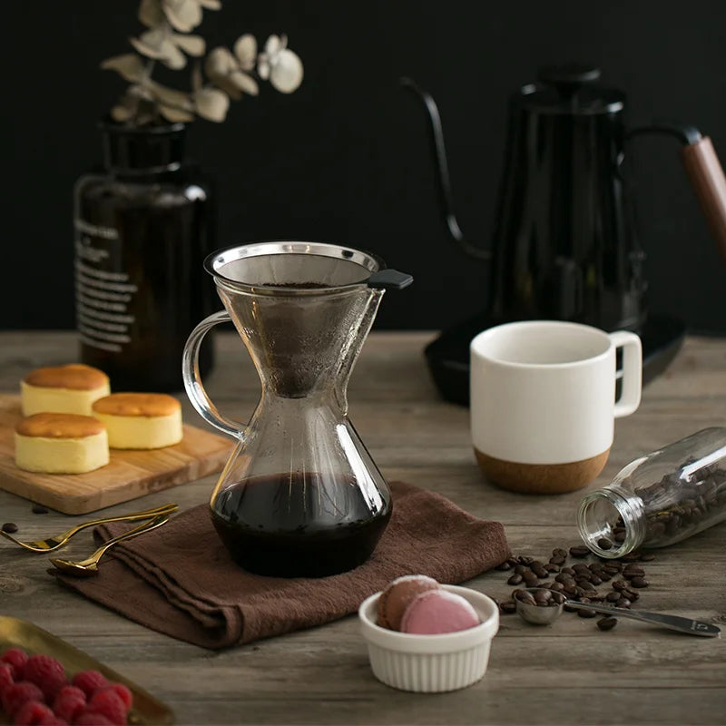 Afralia™ Stainless Steel Drip Coffee Filter - Reusable & Durable Coffee Tool