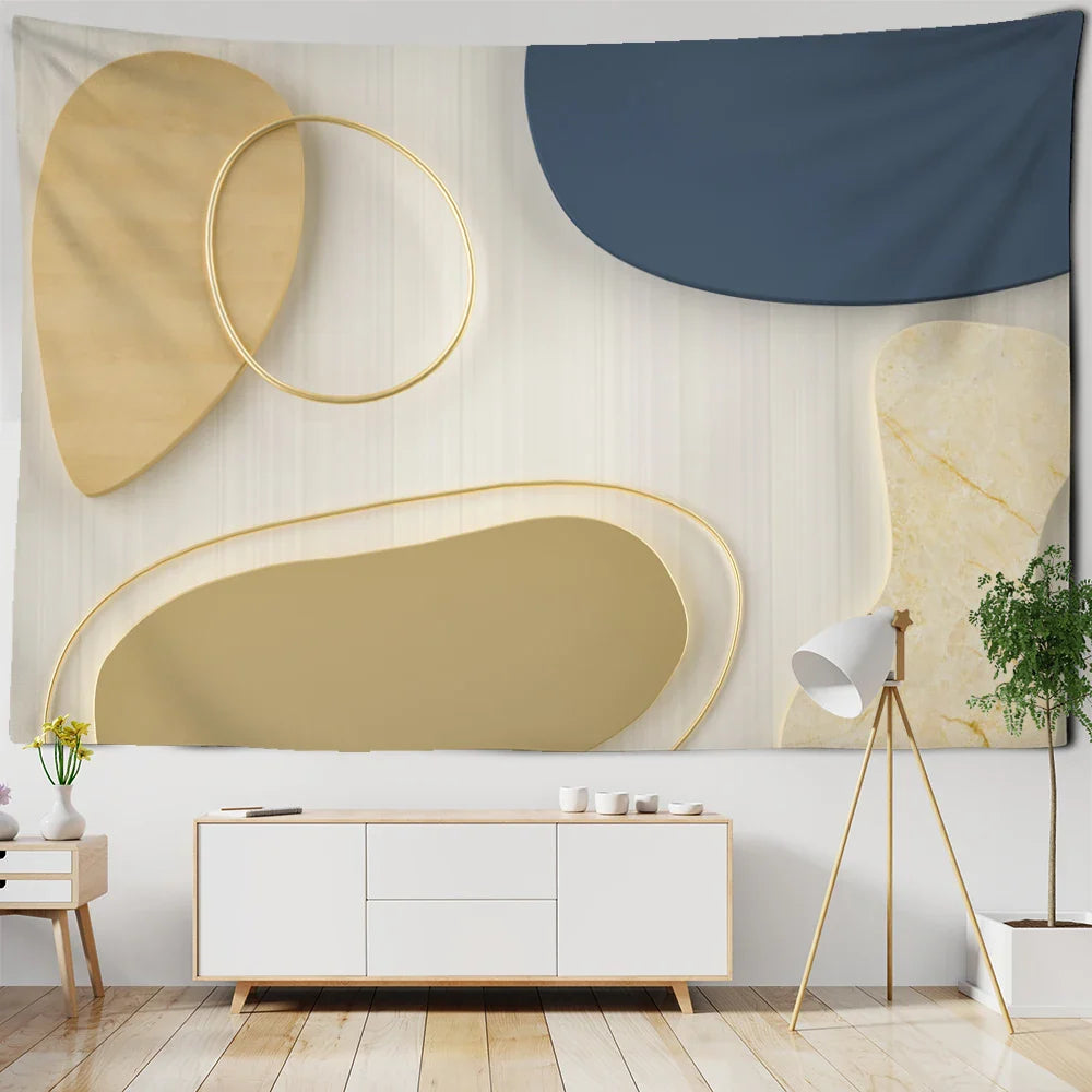 Afralia™ 3D Pattern Tapestry Wall Hanging for Bohemian Hippie Home Decor