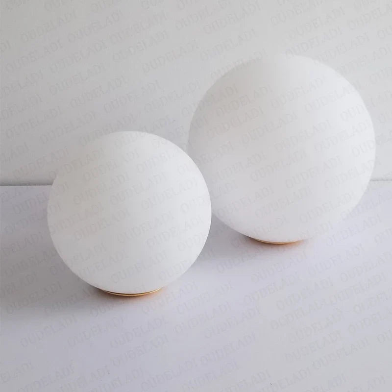 Afralia™ Glass Ball Pendant Lampshade - High Quality Milky Glass Ball Design