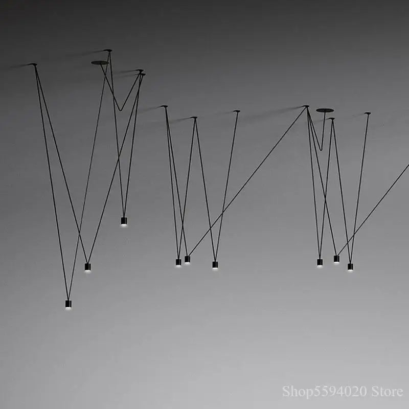 Afralia™ Modern Wire Pendant Lamp LED Bedroom Industrial Lighting Fixtures