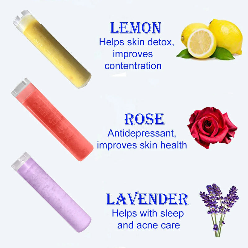 Afralia™ Aroma Filter Vitamin C Shower Head Lemon Lavender Rose High Pressure Scent