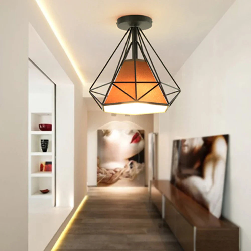 Afralia™ Nordic Industrial Ceiling Lamp Shade Fixture Chandeliers - Vintage Metal Home Decor