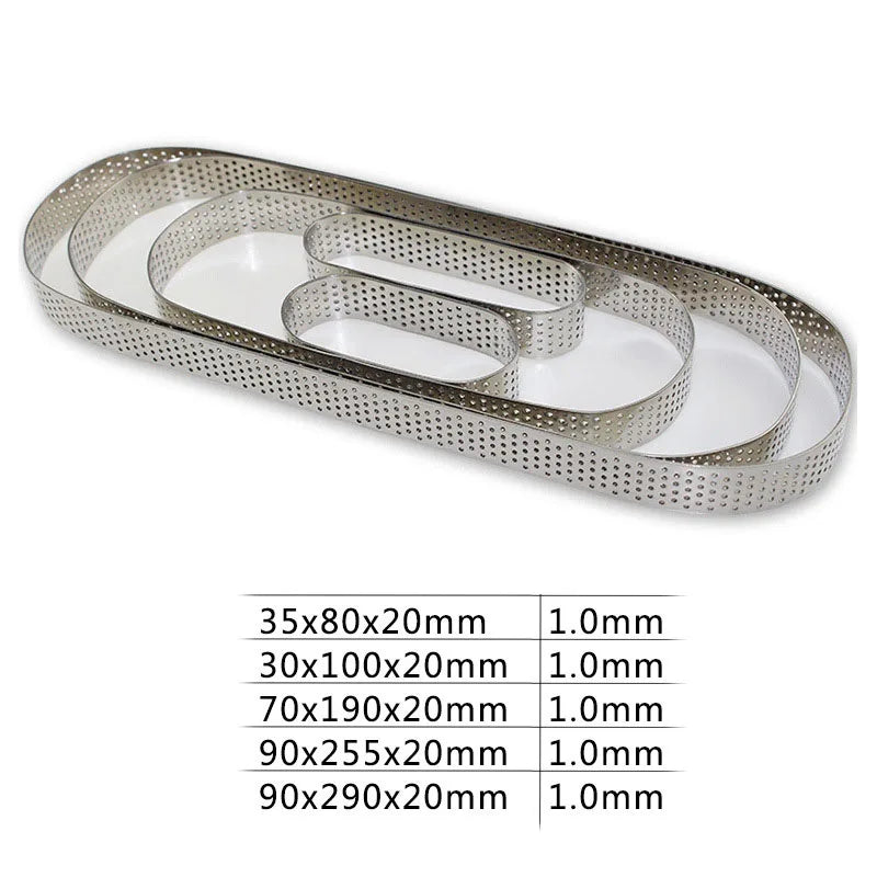 Afralia™ Stainless Mousse Cake Mold for DIY Pastry Pizza Fruit Pie Cookies