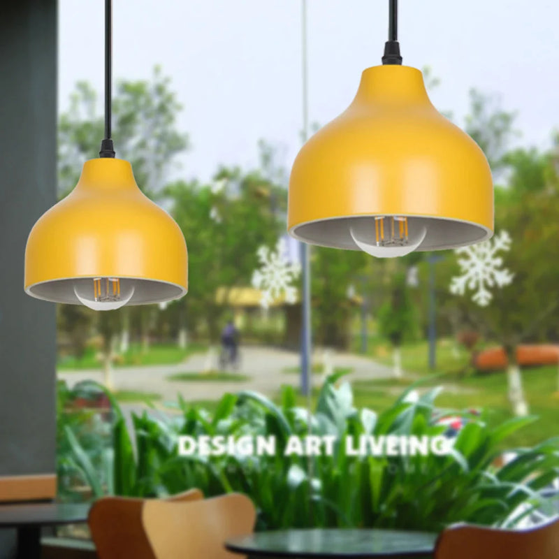 Afralia™ Macaron Pendant Light: Nodric Creative E27 Lamp for Bedroom, Restaurant, Living Room