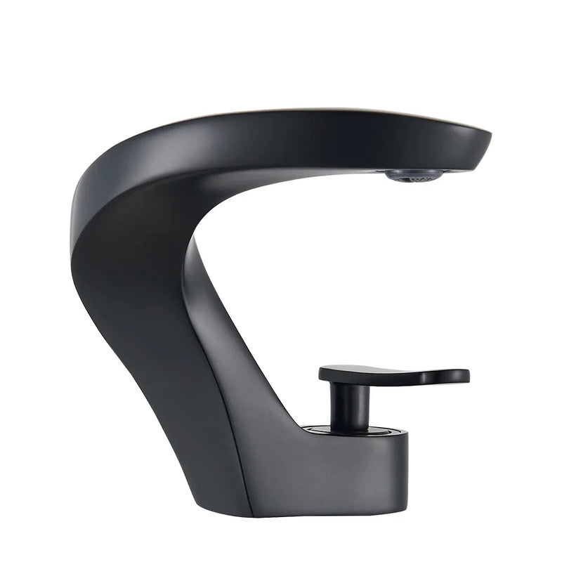 Afralia™ Waterfall Basin Mixer Faucet, Hot/Cold Water Bathroom Vessel Sink Taps