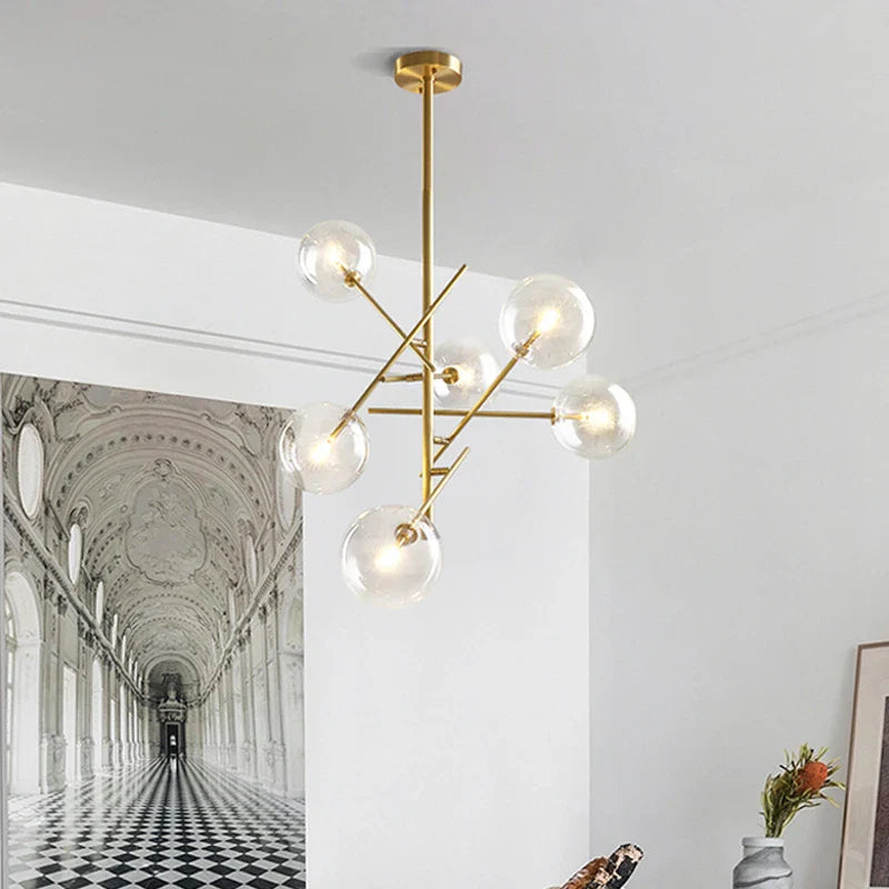 Afralia™ Sputnik Bubble Pendant Lamp: Modern Designer Lighting for Dining, Bar, Kitchen.